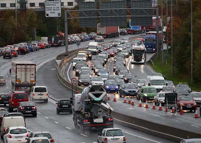 Traffic Chaos On M50