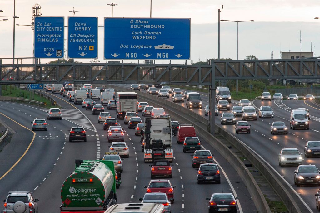 21/10/16 Congestion on the M50 Southbound between Ballymun and Finglas. Arthur Carron