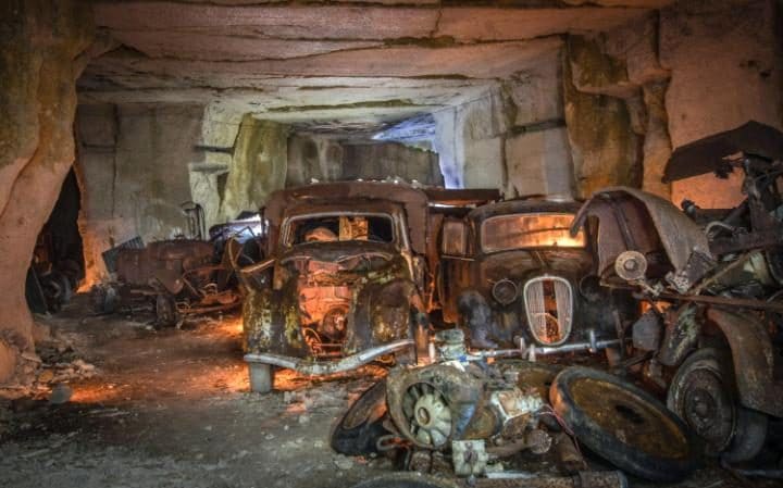 Abandoned 1930’s era cars discovered in old quarry