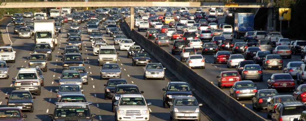 Traffic jam in Los Angeles