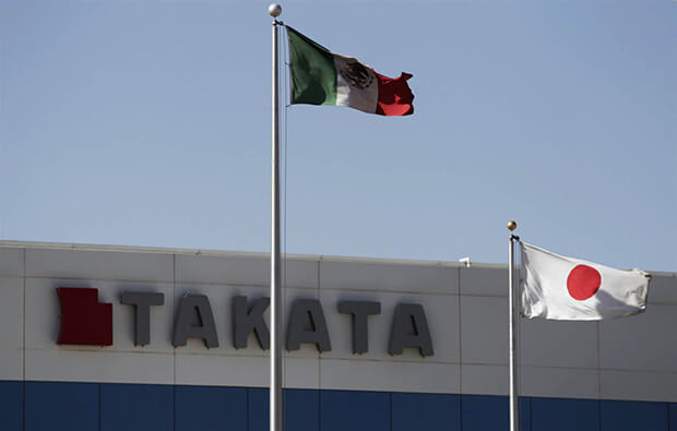 Japanese airbag maker Takata files for bankruptcy