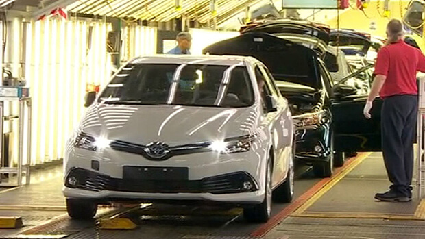 UK car production falls almost 10%