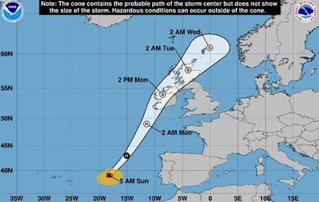 Hurricane Ophelia. Prepare to stay safe