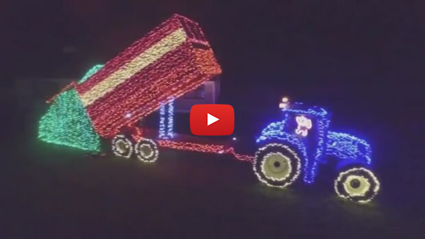WATCH: Tipperary farmer displays his Christmas tractor display
