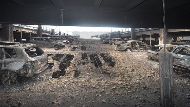 Photographs of cars destroyed in Liverpool car park fire released