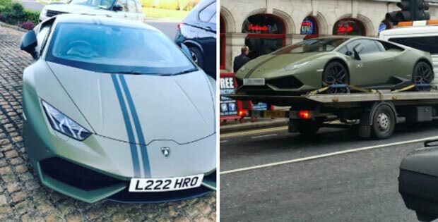 Conor McGregor Lamborghini Huracan Avio-towed