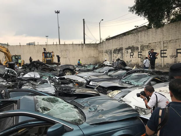 Demolition Duterte Derby! President of the Philippines, Rodrigo Duterte destroys luxury cars in his war on crime