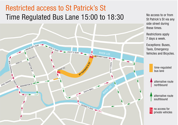 Cars banned from Patrick Street Cork