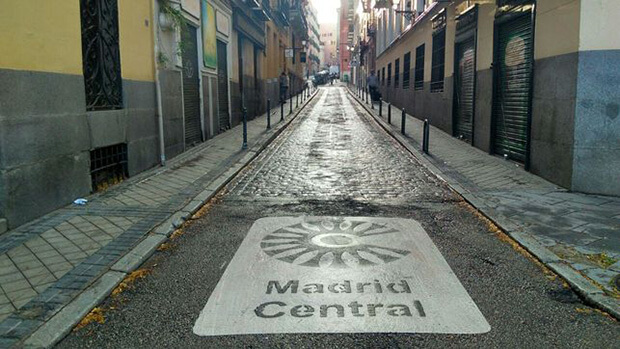 Madrid Central Road Markings