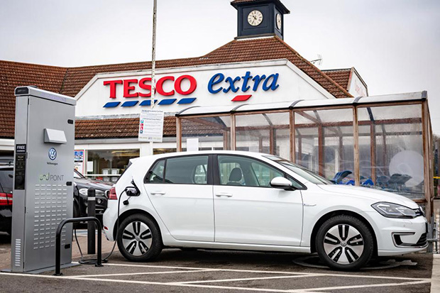 Tesco e-car charging 