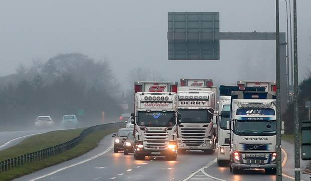 Just 60 trucks allowed to cross the Irish border after Brexit