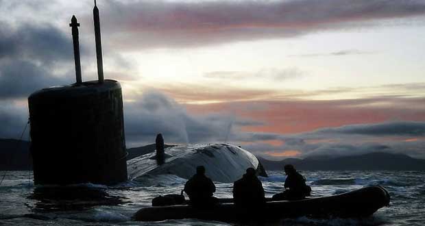 British  Navy Submarine Irish Sea