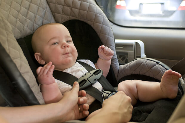 Infant in car seat