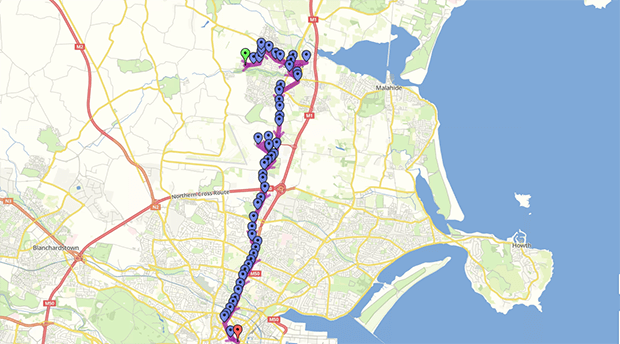 Dublin Bus Route 41 Map