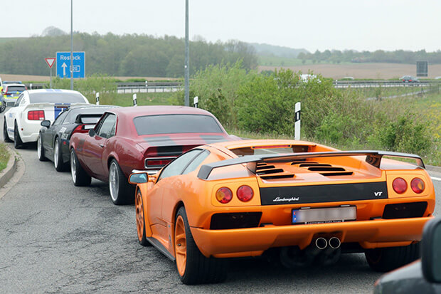 Lambo seized at Eurorally