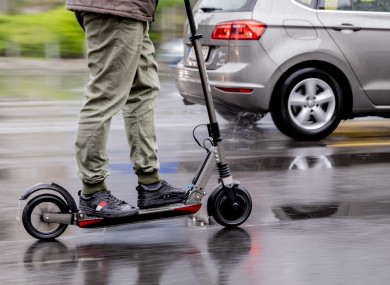 Woman zooms down Dublin’s N4 on an electric scooter