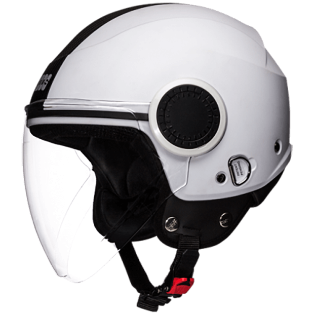 Open Face Helmet with Visor