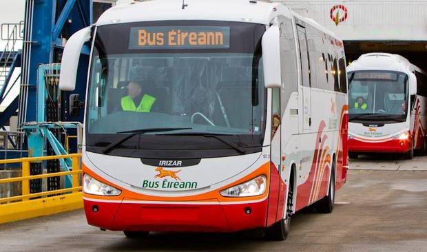 Door falls off Bus Éireann bus