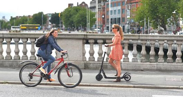 E-Scooter O'Connel Bridge Dublin