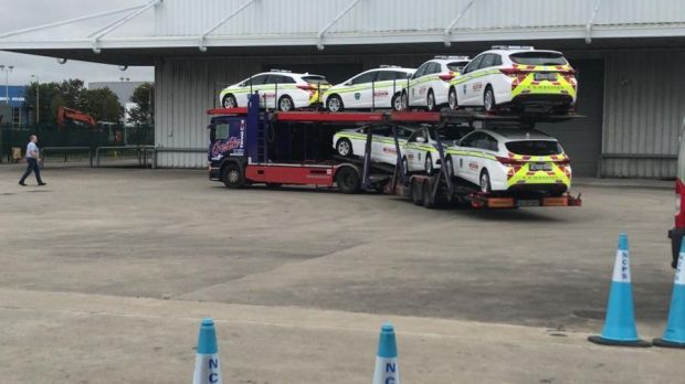 New customs squad cars in Dundalk