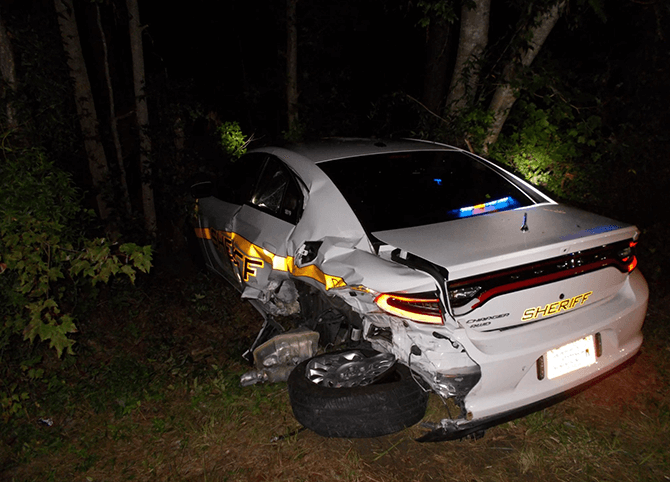 Tesla on autopilot crashes into police car as driver watches a movie