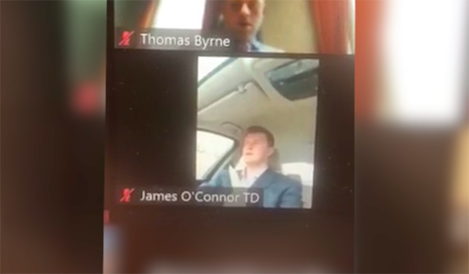  Zoom call while driving.