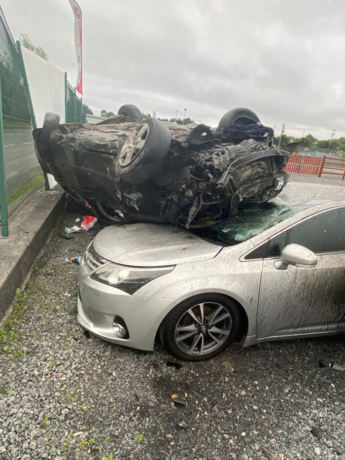 17 cars badly damaged at car dealership in Galway