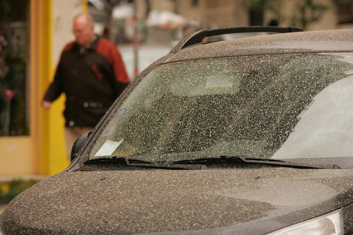 Sahara sand on car