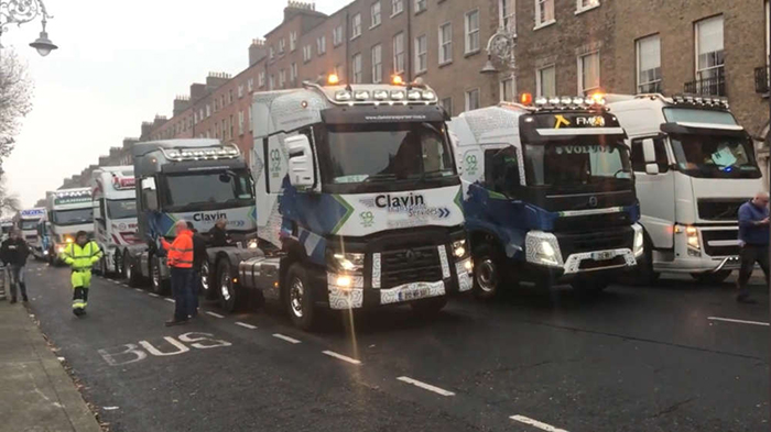 Fuel price protest Dublin